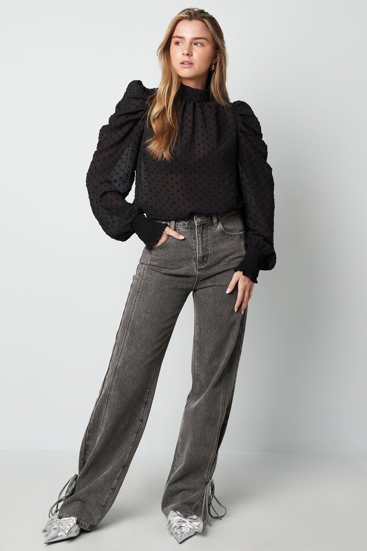 Velvet Noir Blouse